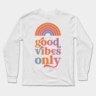 Good Vibes Only Design Long Sleeve T-Shirt